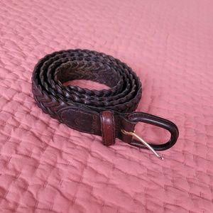 Men’s Braided Leather Belt